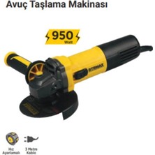 Avuç Taşlama Makinesi, Devir Ayarlı, 950 W, Güçlü ve Kullanışlı