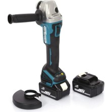 Kömürsüz 125MM 36V 5AH Li-Ion Avuç Taşlama Şarjlı Brushless