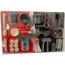 112 Parça Çok Amaçlı Taşlama ve Gravür Aksesuar Seti