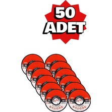 50 Adet Inox Metal Kesici Disk 115X1,0X22,23 mm Taş Spiral Demir Kesici