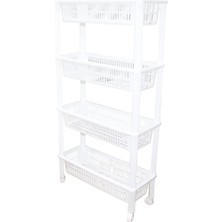 Shopwave 4 Katlı Düzenleyici  - Raf Ünitesi Tekerlekli 510X205X945MM (5047)