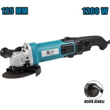 Devir Ayarlı 125 mm Taşlama Makinesi 1200W Güçlü Performans