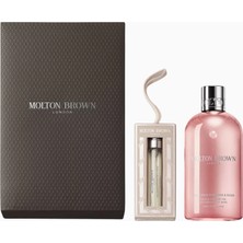 Molton Brown Delicious Rhubarb-Rose Lüks Banyo ve Duş Jeli Hediye Seti
