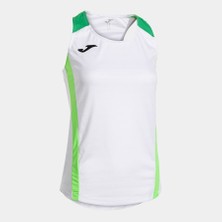 Joma 902521.217 Montreal Kadın Kolsuz Beyaz Yeşil Spor Tişört
