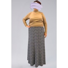 Bnz Tekstil Parçalı Uzun Namaz Etek, Viskon Civil 8 Parça Uzun Kadın Etek