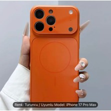 Bakır Center iPhone 17 Pro Max Uyumlu Kamera Koruma Magsafe Özellikli Kozmik Turuncu Lansıman Rengi Kılıf