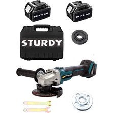 Profesyonel 58V 8A Çift Akülü Brushless Bakır Sargı Motorlu Taşlama Makinesi