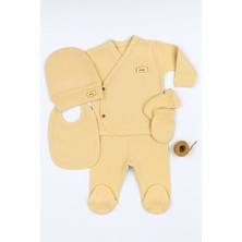 OMY 5'li Set Fitilli Bebek Yenidoğan  Pamuk Hastane Çıkışı