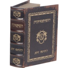 Mudo Concept Siyah Deri Kitap Formlu Kutu, Modern Tasarım ve Vintage Tema ile Dekoratif Kullanım