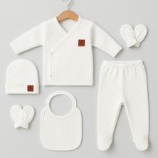 OMY 5'li Set Fitilli Bebek Yenidoğan  Pamuk Hastane Çıkışı