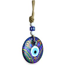 Handmade Şans ve Koruma Getiren El Boyaması Cam Nazar Boncuğu – Model-1
