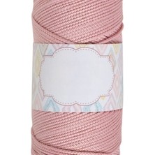 Nuvigo Makrome Ipi 3mm Polyester Açık Pembe