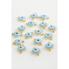 Marsilyan Nazar Çift Kulplu Mineli Bileklik ve Kolye Ucu Aparatı 1 Adet