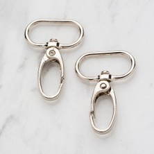 Judge 3 cm 2 Li Gümüş Rengi Makrome Anahtarlık Kan