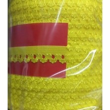 Nuvigo Çamaşır Lastiği Dantelli 1 cm 75 Metre 1 Top Sarı