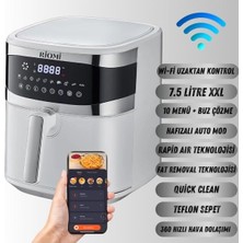 Özbience Smart Air Fryer Pro6 7.5l Wifi Çelik Yağsız Fritöz