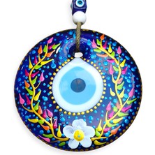 Handmade Şans ve Koruma Getiren El Boyaması Cam Nazar Boncuğu – Model-2