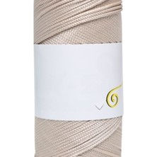 Nuvigo Makrome Ipi 3mm Polyester  Bej