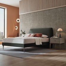 Enza Home Hera Başlıklı Karyola 2'li Set - Yeşil