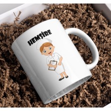 Alpşan Ticaret Hemşire Temalı Kupa – Meslek Kupası | Hediye Porselen Bardak (Isim Yazılabilir)