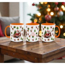 Alpşan Ticaret Kişiye Özel Yılbaşı Temalı Kupa – Isim Yazılı Noel Baba ve Geyik Baskılı Yeni Yıl Hediyesi