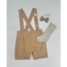 Udoras Tesktil Safari Konsept Şort Salopet Papyon Çorap