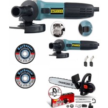 Avuç Içi Taşlama Spiral Makinası 125MM ve Zincirli Testere Aparatı