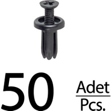 Alpha Auto Part Honda Hyundai Lexus IS250 IS350 Için Tampon Klips - 50 Adet