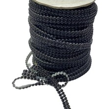 Nuvigo Dikilebilir Sıralı İnci En 1 Cm Siyah 1 Metre