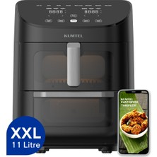 Özbience Xxl 11L Çift Hazneli Yağsız Fritöz, Hızlı ve Sağlıklı Pişirme