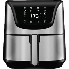 Özbience 5.5l Inox Airfryer Yağsız Fritöz Dokunmatik Ekran 1700W