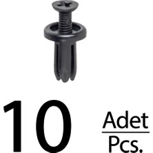 Alpha Auto Part Honda Hyundai Lexus IS250 IS350 Için Tampon Klips - 10 Adet