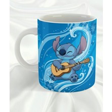 Sartre Art "stitch Gitar" Özel Tasarım Porselen Kupa Bardak