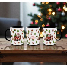 Alpşan Ticaret Kişiye Özel Yılbaşı Temalı Kupa – Isim Yazılı Noel Baba ve Geyik Baskılı Yeni Yıl Hediyesi