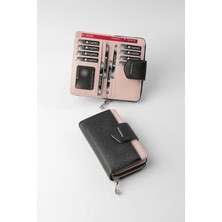 Cengiz Pakel Nova Orta Boy Kadın Cüzdan Suni Deri Fermuarlı Model Kartlık Bölmeli Modern Tasarım