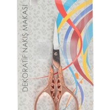 Nuvigo Nakış Makası Dekoratif Açık Bakır Kelebek YBL-403 Model 20