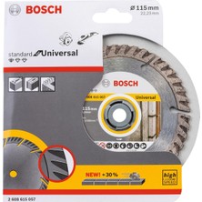 Bosch Universal 115 mm Elmas Kesme Diski, Dayanıklı ve Yüksek Performanslı