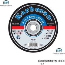 Metal Kesici 115*3, Paket 10 Adet, Dayanıklı ve Güçlü Kesim Aracı