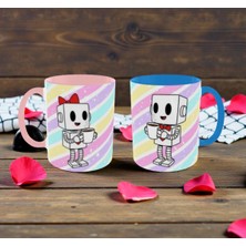 Alpşan Ticaret Sevgililer Günü Temalı Hediye Kupa Bardak Sevgiliye Hediye 2'li Set