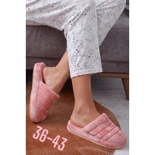 Neon Shoes Unisex Önü Kapalı Peluş Bohça Damat Gelin Çeyiz Terlik Sessiz Eva Taban Misafir Ev Terliği