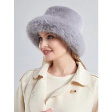 Verahed Rus Kalpak Şapka Kadın Kürk Peluş Kışlık Şapka, Yumuşak Dokulu, Sıcak Tutan Kalpak Model