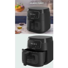 Grundig Fry 7320 Cookfit Xxl Camlı Airfryer 7,6l, En Hızlı Pişirme Performansı