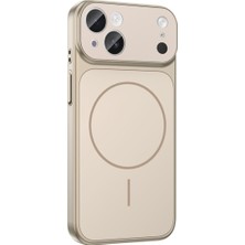 HappyCase iPhone 15 Kılıf  Dönüştürücü Görünümlü M-Safe Şarj Özellikli Kamera Korumalı Formen Kapak - Mavi