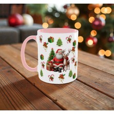 Alpşan Ticaret Yılbaşı Temalı Kupa – Noel Baba ve Geyik Baskılı Yeni Yıl Hediyesi