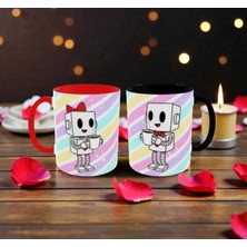 Alpşan Ticaret Sevgililer Günü Temalı Hediye Kupa Bardak Sevgiliye Hediye 2'li Set