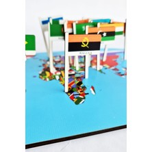 Özbience Ahşap Dünya Haritası, Dekoratif ve Şık Dünya Haritası, Ev ve Ofis Dekoru