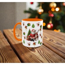 Alpşan Ticaret Yılbaşı Temalı Kupa – Noel Baba ve Geyik Baskılı Yeni Yıl Hediyesi