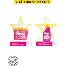 The Pink Stuff Mucizevi Temizlik Macunu 850GR - Çok Amaçlı Temizleme Spreyi 750ML