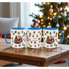 Alpşan Ticaret Kişiye Özel Yılbaşı Temalı Kupa – Isim Yazılı Noel Baba ve Geyik Baskılı Yeni Yıl Hediyesi