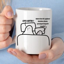 Alpşan Ticaret Uyu Artık - Peki Solucan Olsam Beni Severmiydin Motto Kupa Bardak